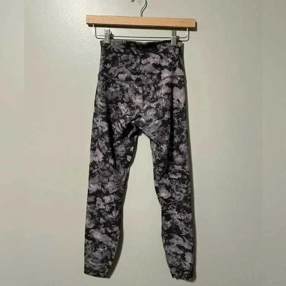 Lululemon Align Pant  II 25 Inch Floral Illusion Ice Grey Multi - Picture 9 of 13